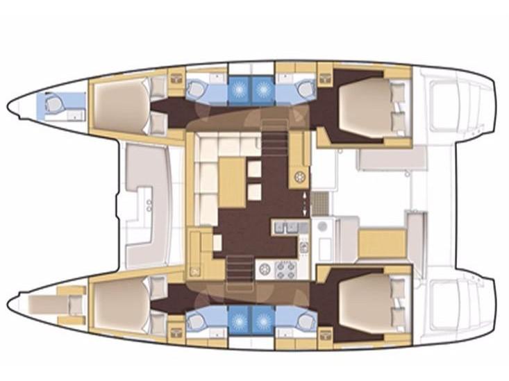 Book yachts online - catamaran - Lagoon 450 F - Wander - rent