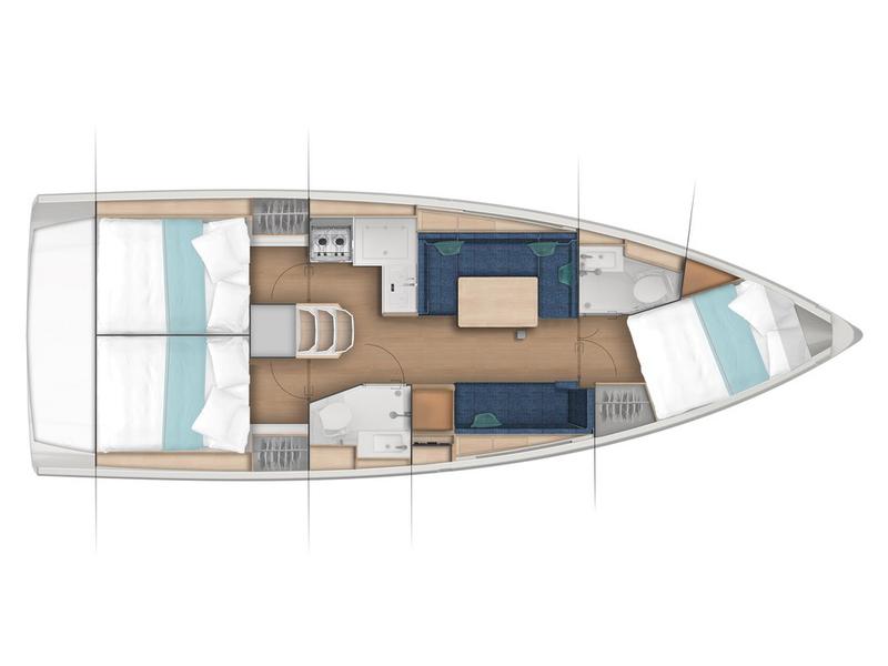 Book yachts online - sailboat - Sun Odyssey 380 - Maravilha - rent