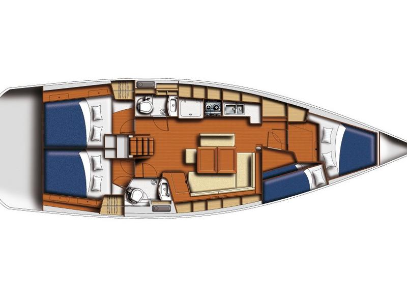 Book yachts online - sailboat - Oceanis 43 - GOODBAR - rent