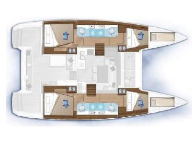 Book yachts online - catamaran - Lagoon 40 - Victor - rent