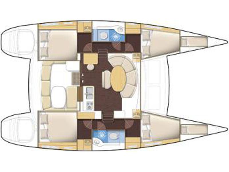 Book yachts online - catamaran - Lagoon 380 S2 - Dido - rent