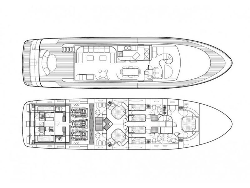 Book yachts online - motorboat - Astondoa 82 - Seafree - rent
