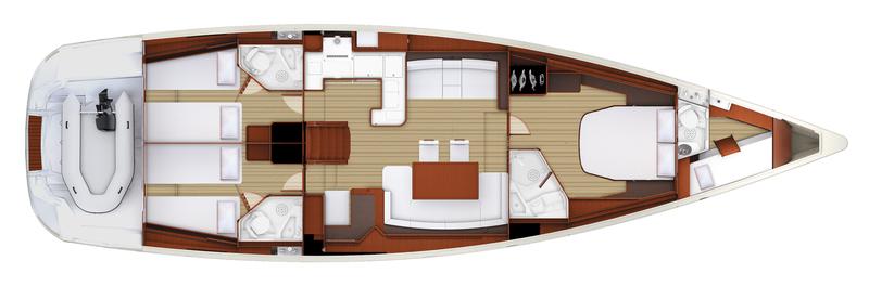 Book yachts online - sailboat - Jeanneau 57 - Seafree - rent