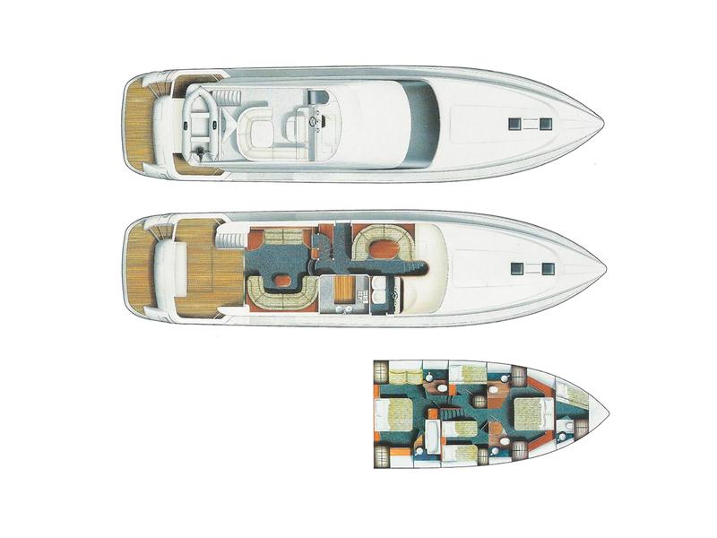 Book yachts online - motorboat - Princess 20M - Seafree - rent
