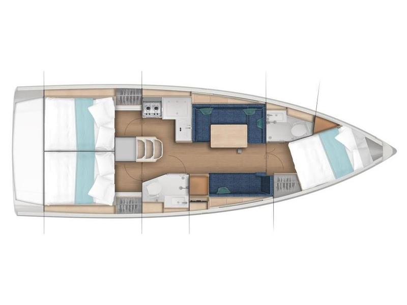 Book yachts online - sailboat - Sun Odyssey 380 - Betly IV - rent