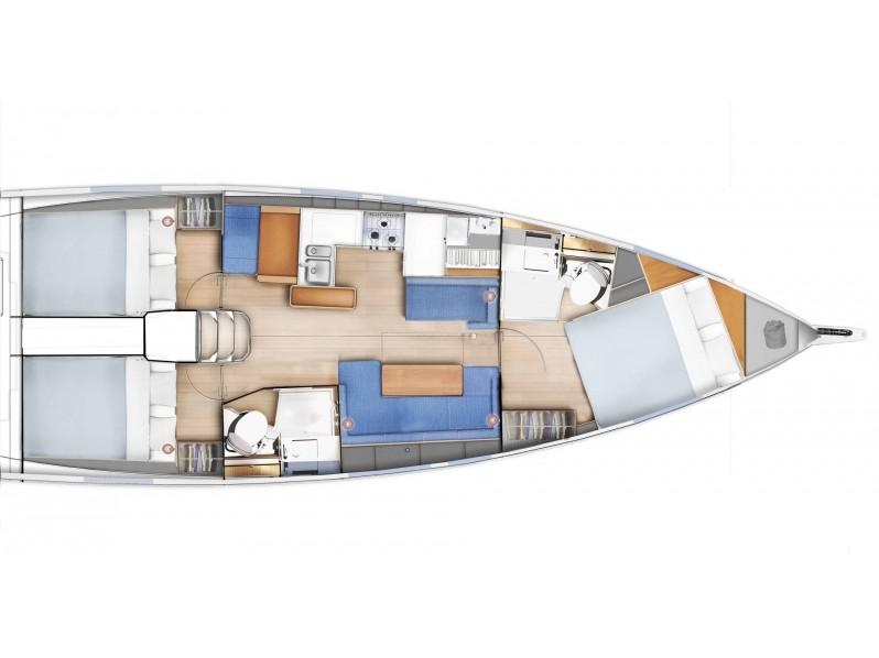 Book yachts online - sailboat - Sun Odyssey 410 - Ohana - rent