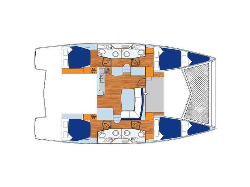 Book yachts online - catamaran - Leopard 44 - What Else - rent