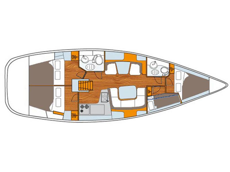 Book yachts online - sailboat - Sun Odyssey 43DS - GABRIELA - rent