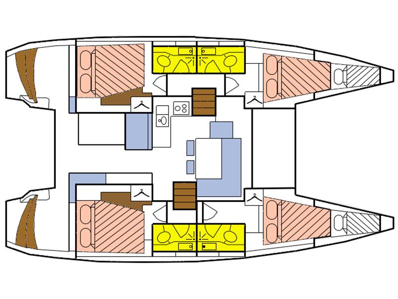 Book yachts online - catamaran - Lagoon 40 - Unicorn - rent