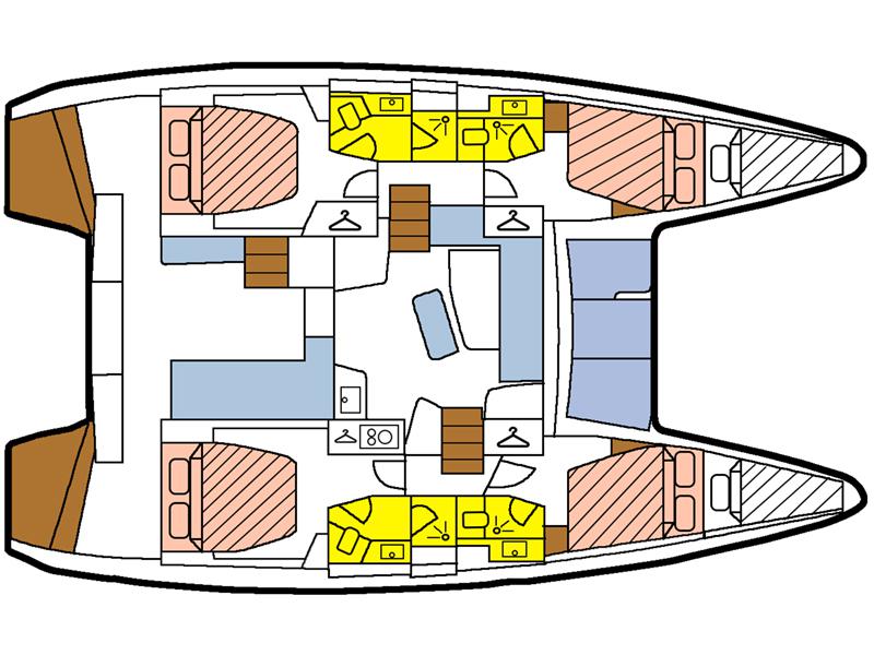 Book yachts online - catamaran - Lagoon 42 - Tidre - rent