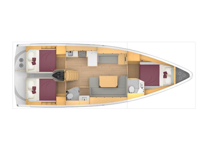 Book yachts online - sailboat - Bavaria C42 - Avra - rent