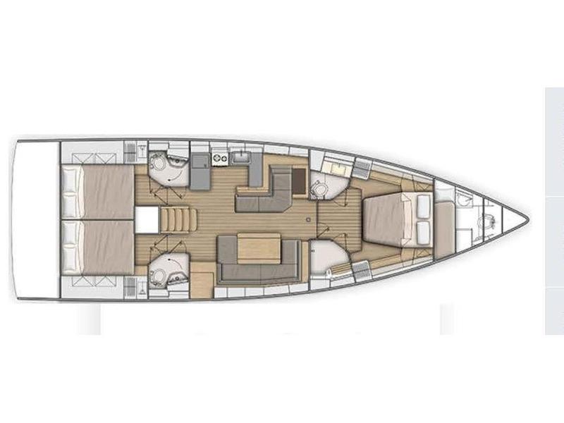 Book yachts online - sailboat - Oceanis 51.1/ 3 cabins - owner's version - Okeanos - rent