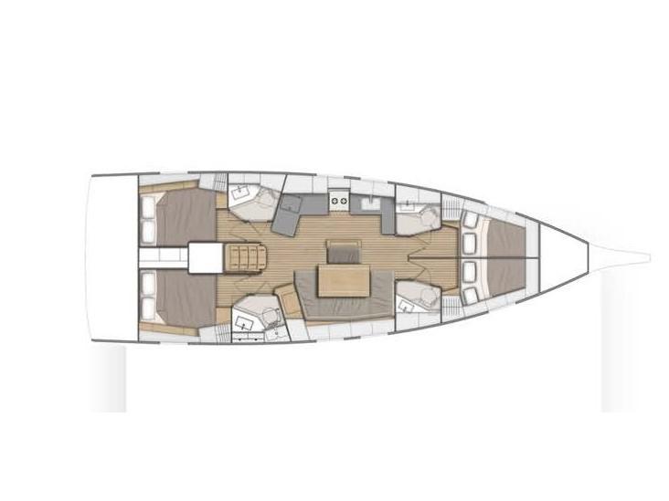 Book yachts online - sailboat - Oceanis 46.1 - Polyfimos - rent