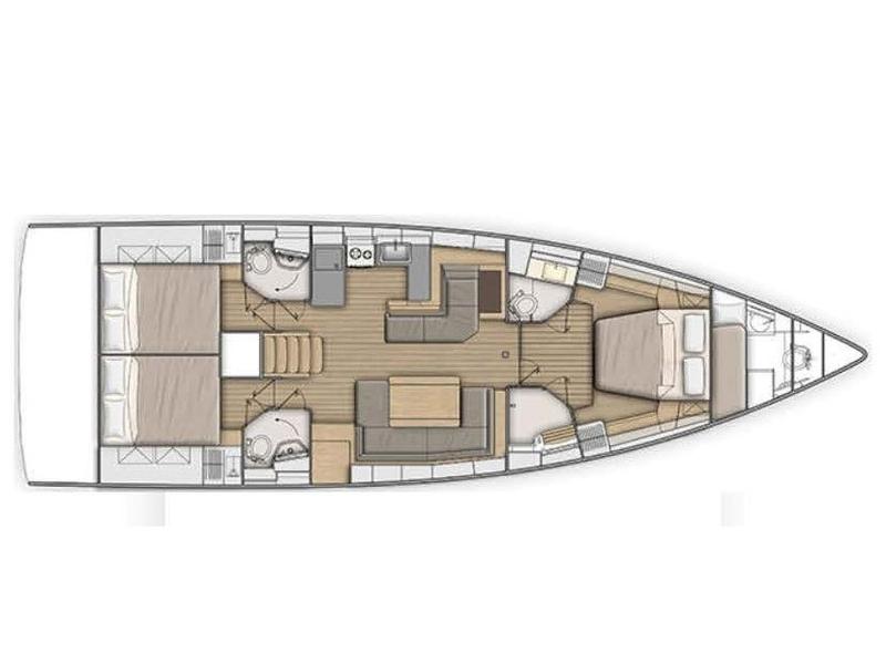 Book yachts online - sailboat - Oceanis 51.1/ 3 cabins - owner's version - Ifestion - rent