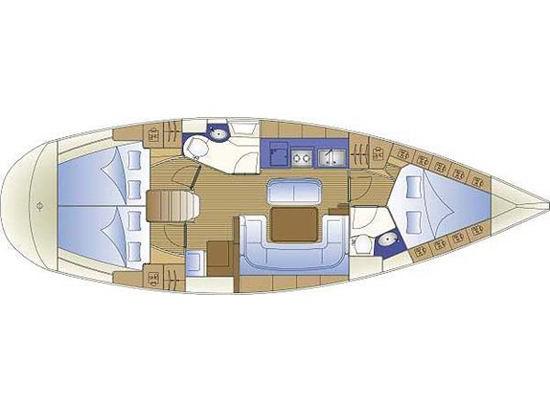 Book yachts online - sailboat - Bavaria 40 Cruiser - Madrugada - rent
