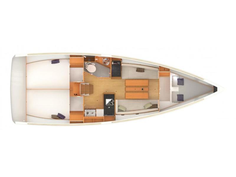 Book yachts online - sailboat - Sun Odyssey 349 - Sarita - rent