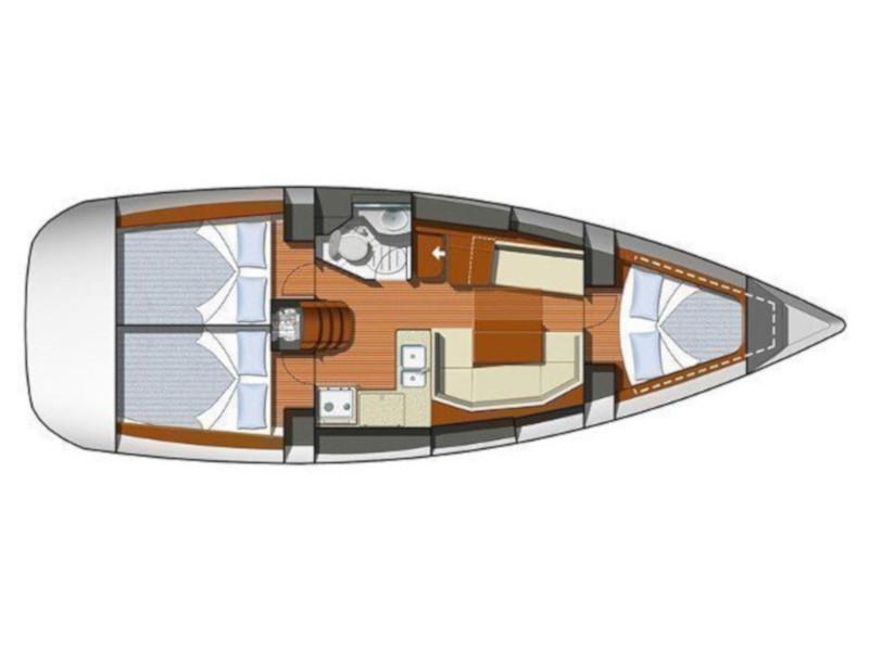 Book yachts online - sailboat - Sun Odyssey 36i REFIT 2019 - BLACK DIAMOND C.p. - rent