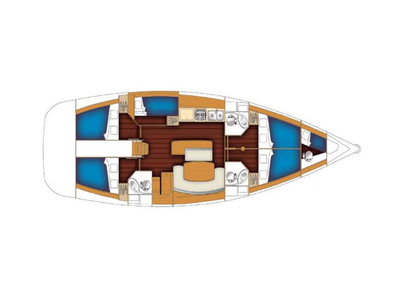 Book yachts online - sailboat - BENETEAU Cyclades 50.5 2009-10 REFIT 2019 - PARAIBA  Cp - rent