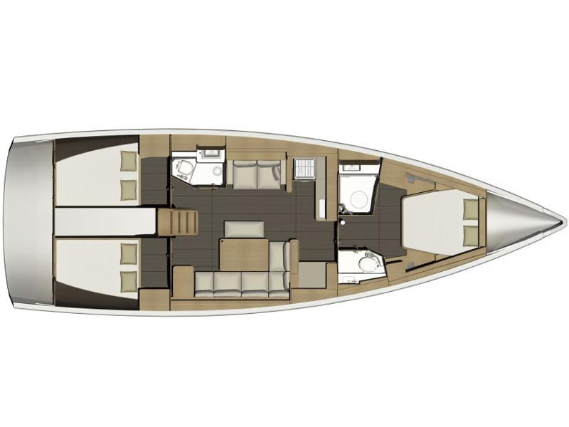 Book yachts online - sailboat - Dufour 460 Grand Large - MALIN OV 2018+AC+G - rent