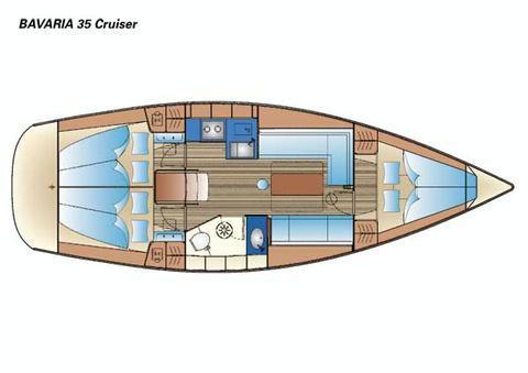 Book yachts online - sailboat - Bavaria 35 Cruiser - Pleiades - rent