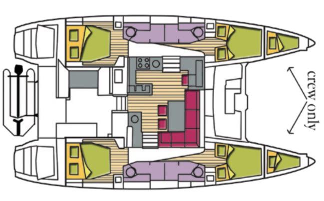 Book yachts online - catamaran - Lagoon 450 F - Kaus Australis (A/C, WM, Generator, Inverter) - rent