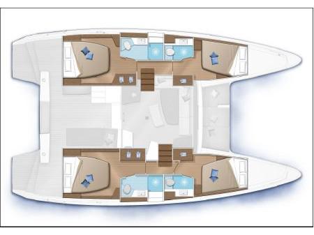 Book yachts online - catamaran - Lagoon 46 - Westerlund (GND) (A/C, WM, Generator, Inverter 12/220V) - rent