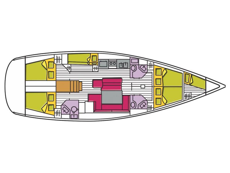 Book yachts online - sailboat - Oceanis 50 Family - Spica - rent