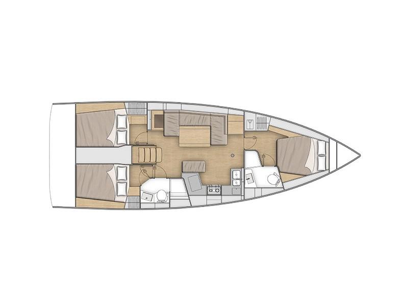 Book yachts online - sailboat - Oceanis 40.1 (3cab) - Aries - rent