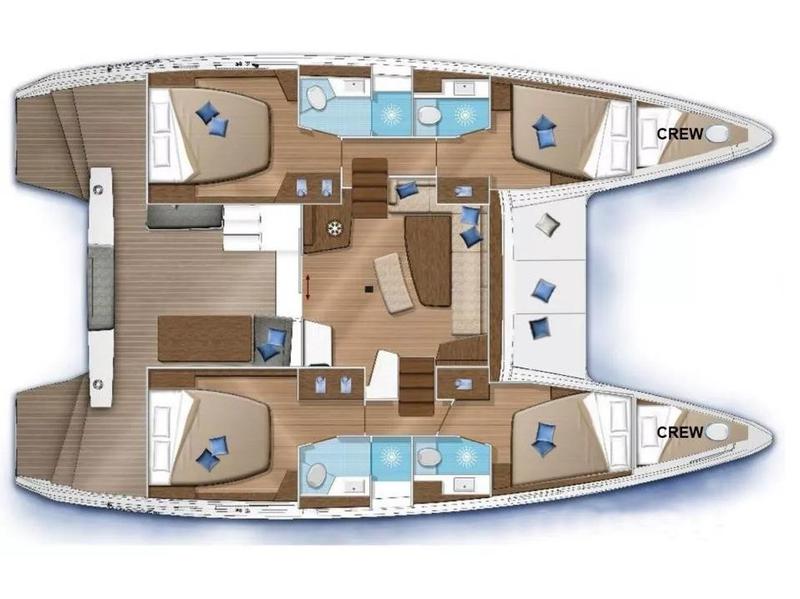Book yachts online - catamaran - Lagoon 46 - Queen Maro - rent
