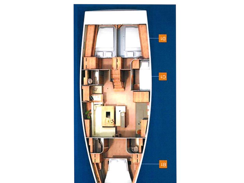 Book yachts online - sailboat - Hanse 505 - Team B - rent