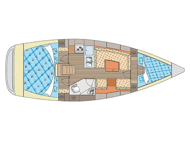 Book yachts online - sailboat - Elan 344 Impression - Sailway Cinco - rent