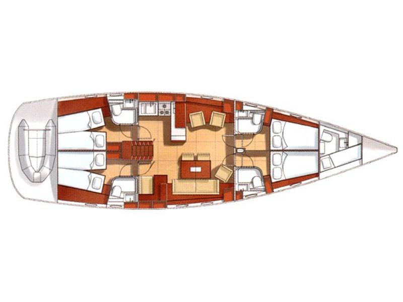 Book yachts online - sailboat - Hanse 531 - Aurelia - rent