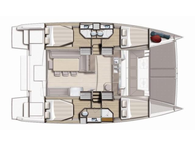 Book yachts online - catamaran - Bali 4.3 AQUA - AQUA - rent