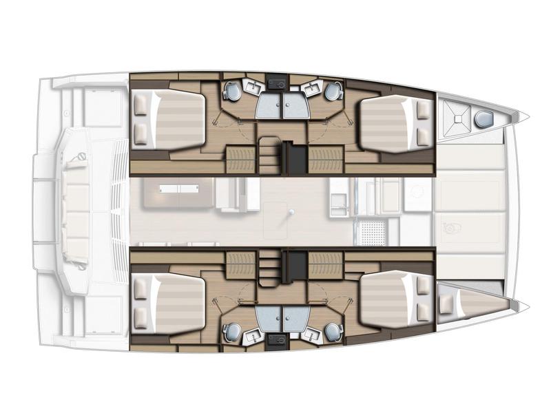 Book yachts online - catamaran - Bali 4.4 - Grease - rent