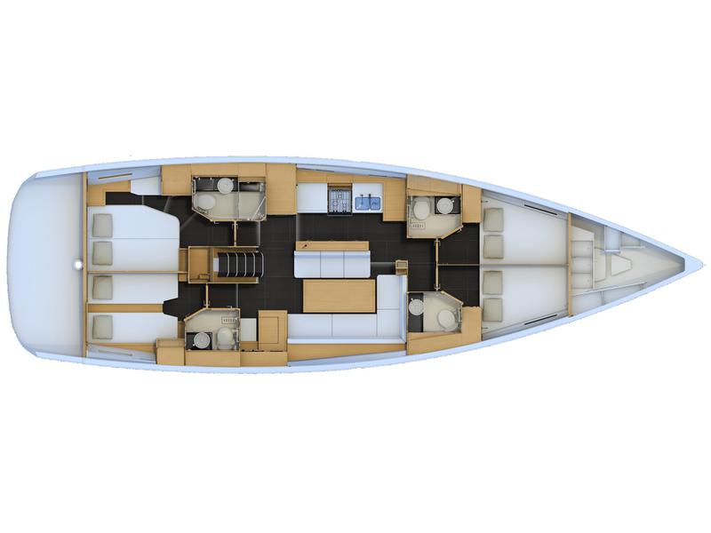 Book yachts online - sailboat - Jeanneau 54 - Sunlark - rent