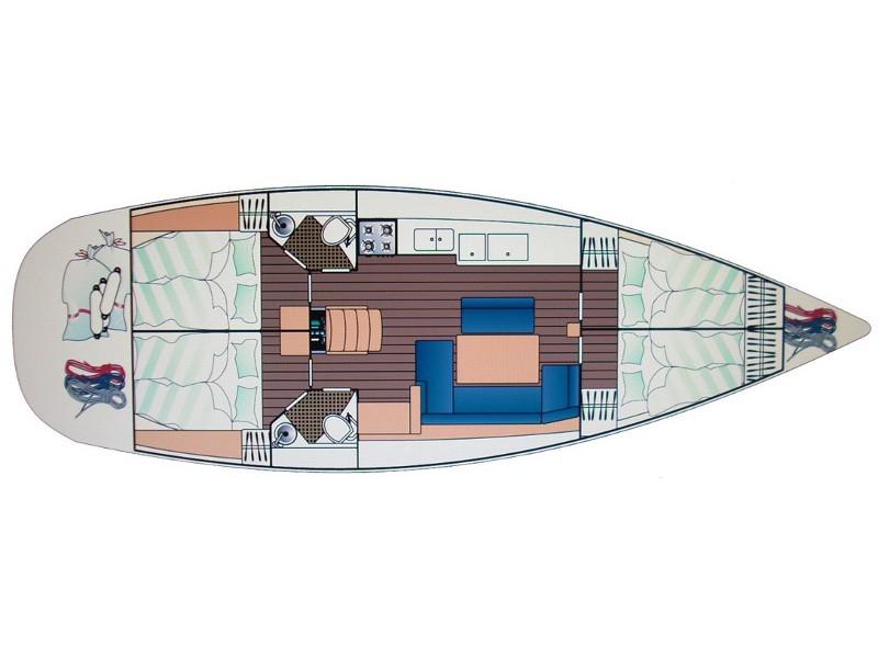 Book yachts online - sailboat - Sun Odyssey 44 i - Night &amp; Day - rent