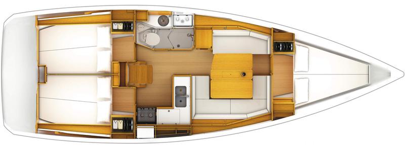 Book yachts online - sailboat - Sun Odyssey 389 - Gin Fizz - rent
