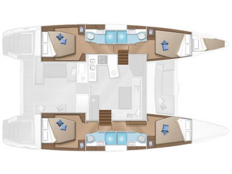 Book yachts online - catamaran - Lagoon 450F - Big Dream - rent