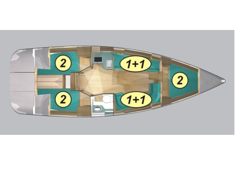 Book yachts online - sailboat - Maxus 33.1 RS Standard - GEMINI - rent