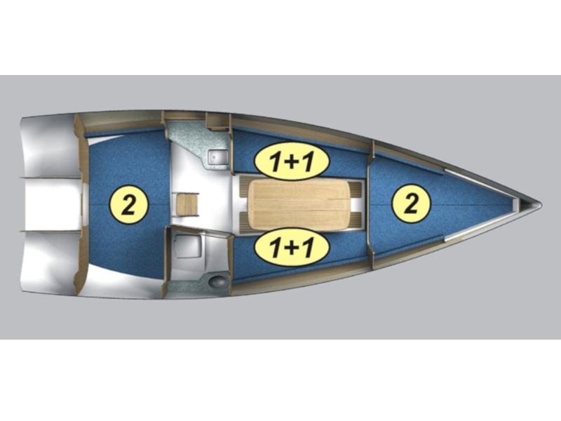 Book yachts online - sailboat - Maxus evo 24 Standard - MONSOON - rent
