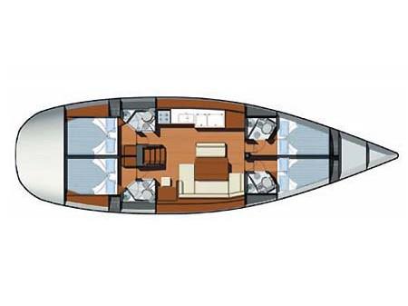 Book yachts online - sailboat - Sun Odyssey 49i - THERESSIA ANNA - rent