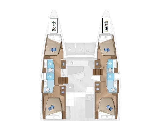 Book yachts online - catamaran - Lagoon 42 - La Colombe ( Friday to Friday ) - rent