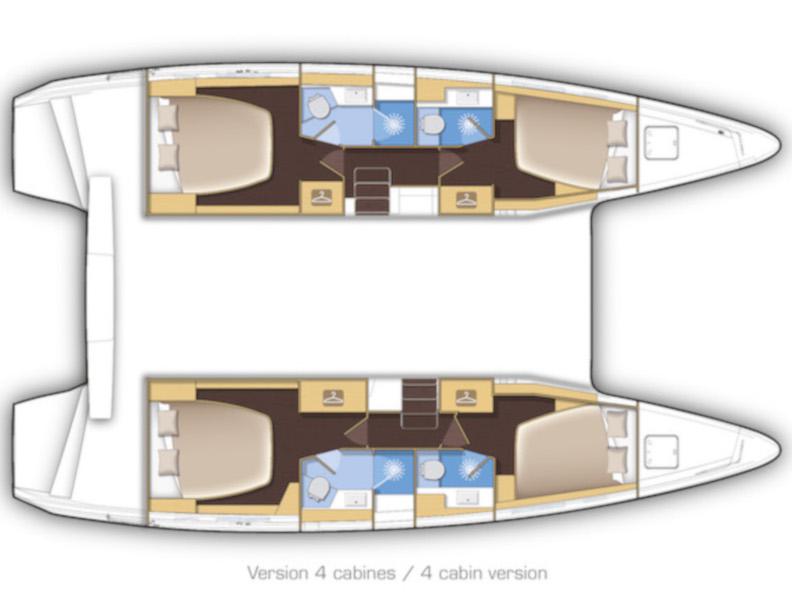 Book yachts online - catamaran - Lagoon 42 - Genista II - rent