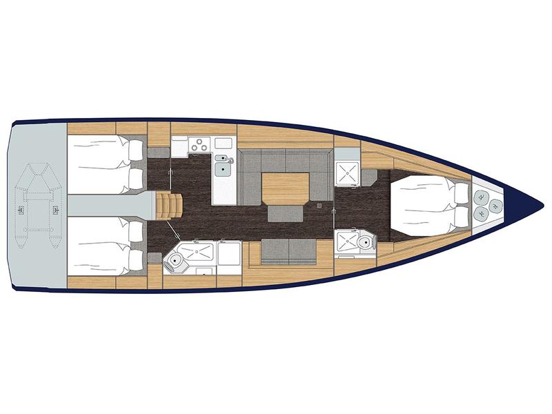 Book yachts online - sailboat - Bavaria C45 Style - SUNNY - rent