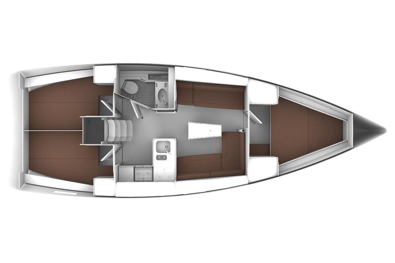 Book yachts online - sailboat - Bavaria Cruiser 37 - JUGO - rent