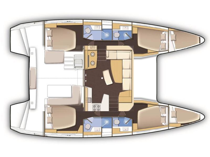 Book yachts online - catamaran - Lagoon 42 - GOA 6 - rent