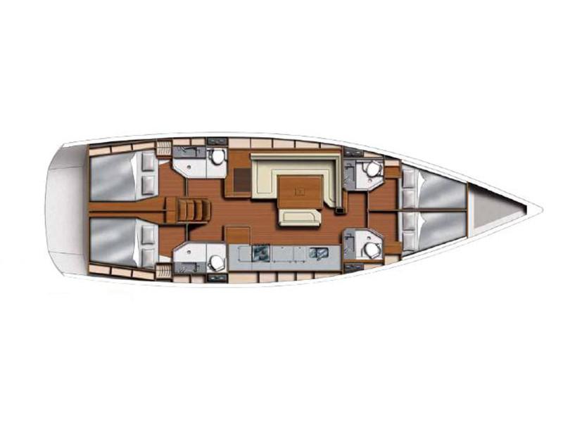 Book yachts online - sailboat - Sunsail 51/4/4 - Sunsail 51/4/4 (2016) - rent