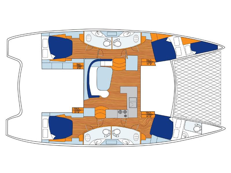 Book yachts online - catamaran - Sunsail 454 - Sunsail 454 (2018) - rent