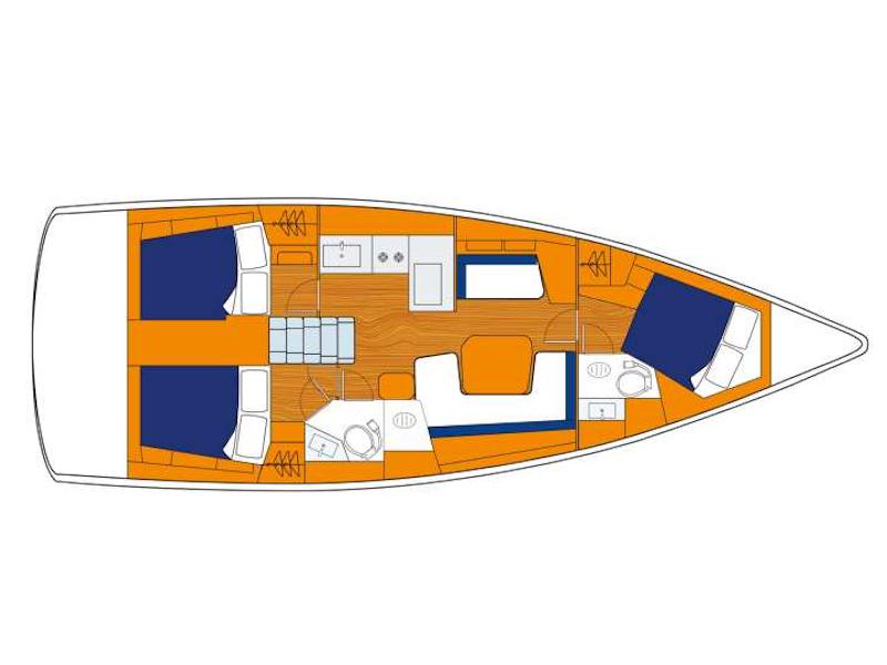 Book yachts online - sailboat - Sunsail 41.1 - Sunsail 41.1 (2019) - rent