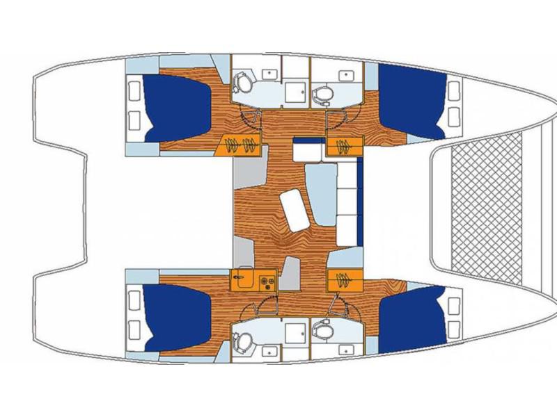 Book yachts online - catamaran - Sunsail Lagoon 424 - Sunsail Lagoon 424 (2020) - rent